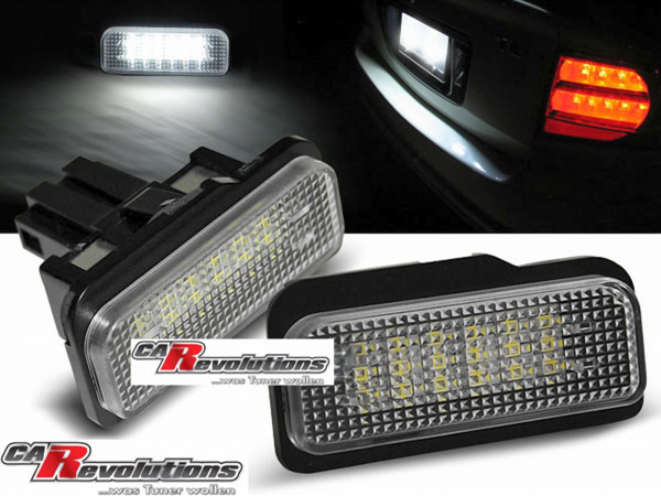 Für Mercedes R171- LED Kennzeichenbeleuchtung - E-Prüfzeichen
