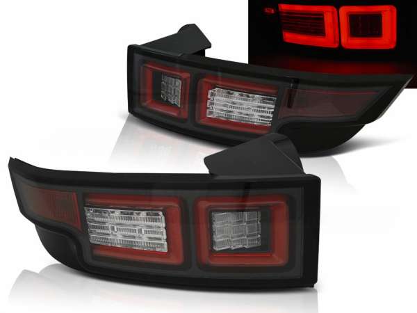 LED Rückleuchten Set für Land Für Rover EVOQUE 2011-2018 in schwarz