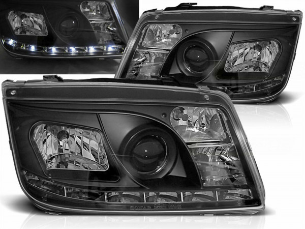 LED Scheinwerfer Set in schwarz für VW Bora 1J2 09.1998-05.3005