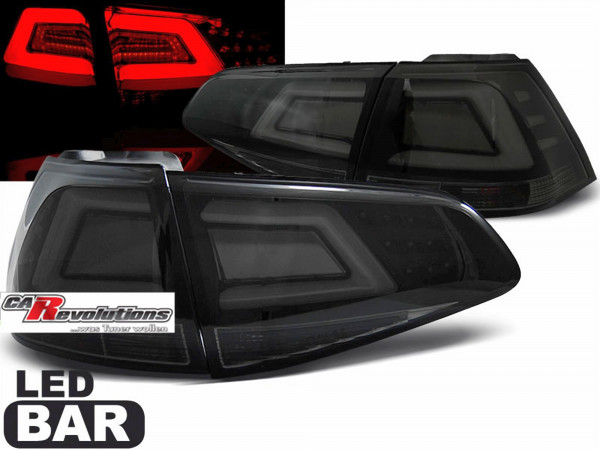 LED LightBar Rückleuchten in schwarz matt für VW Golf 7 VII 2013-2017
