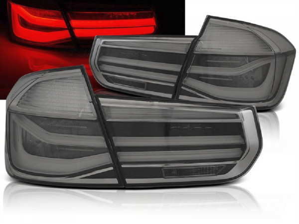Für BMW F30 Limo LED Light Bar LED Blinker Rückleuchten smoke LCI Design