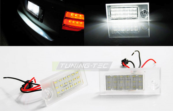 Für Audi A6 C5 Avant LED Kennzeichenbeleuchtung - E-Prüfzeichen