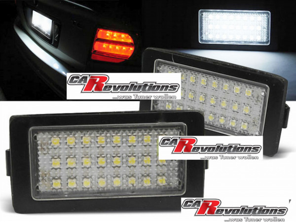 Für BMW E38 - LED Kennzeichenbeleuchtung - E-Prüfzeichen