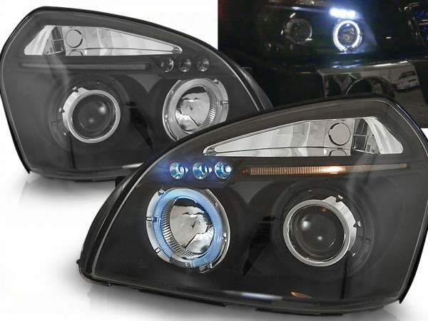 Angel Eyes Scheinwerfer Set in schwarz für Hyundai TUCSON 07.2004-10