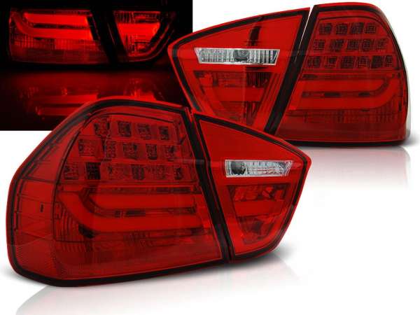LED Lightbar Rückleuchten Set rot für BMW E90 03.2005-08.2008