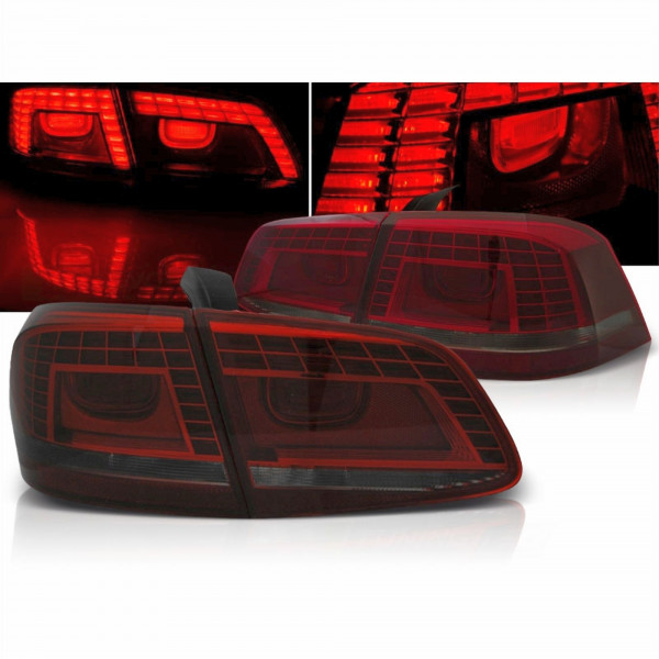 LED Rückleuchten rot matt smoke für VW Passat 3C B7 2010-2014 Limo