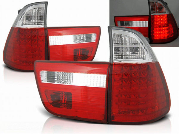LED Rückleuchten Set rot weiß für BMW X5 E53 09.1999-10.2003