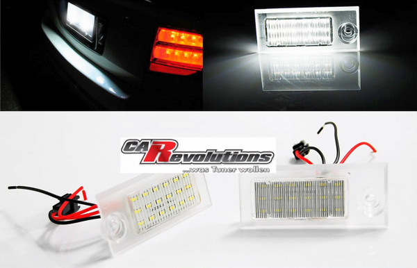 Für Audi A6 C5 Limousine- - LED Kennzeichenbeleuchtung - E-Prüfzeichen