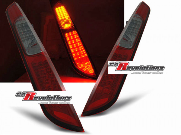 Für Ford Focus MK2 09.04-08 HB - LED Rückleuchten in rot matt