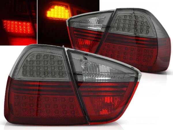 LED Rückleuchten mit Led Blinker Set rot matt für BMW E90 03.2005-08.2008
