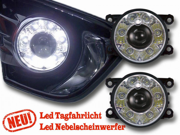 Für Opel Tigra Twin Top 04-09 - Led Nebelscheinwerfer mit Tagfahrlicht - Bi Lights2