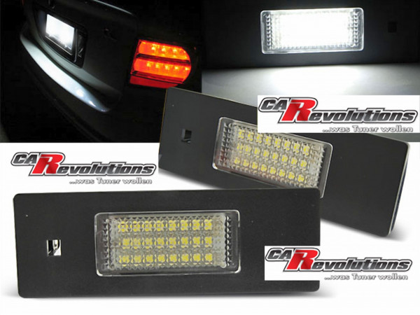 Für BMW E63 E64 E81 E87 Z4 Mini- LED Kennzeichenbeleuchtung - E-Prüfzeichen
