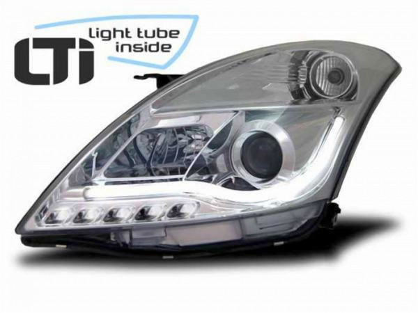 Für Suzuki Swift - LED Light Tube Scheinwerfer in chrom