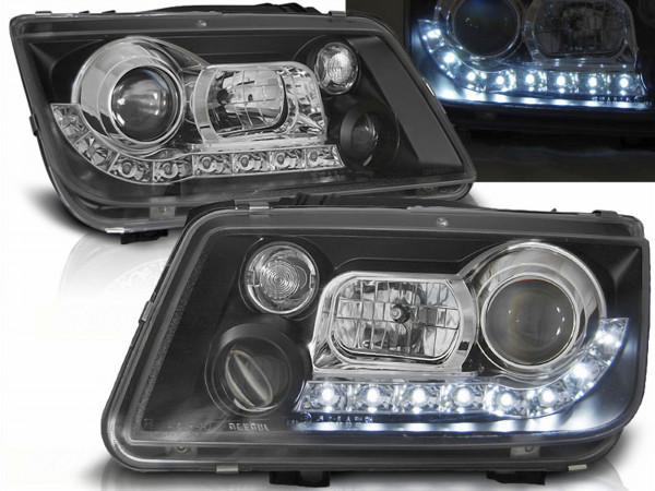 LED Scheinwerfer Set in schwarz für VW Bora 1998-2005