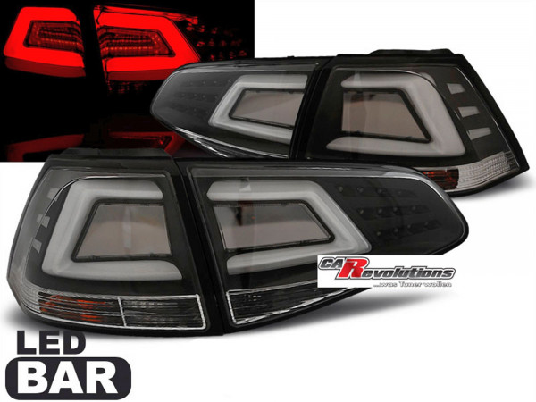 LED LightBar Rückleuchten in schwarz für VW Golf 7 VII 2013-2017