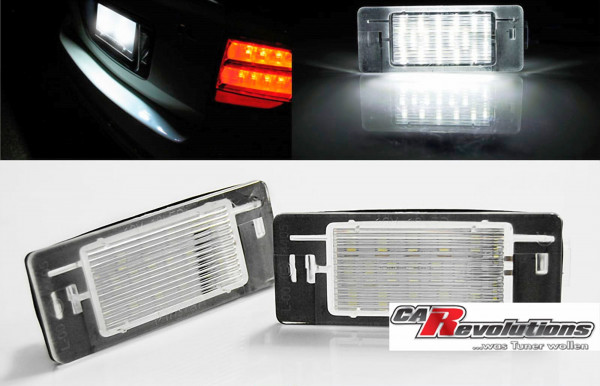 Für Opel Vectra C Kombi- LED Kennzeichenbeleuchtung - E-Prüfzeichen